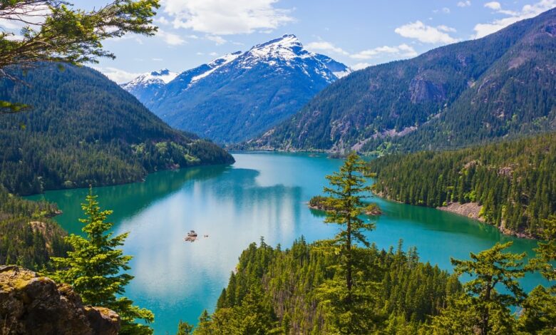 Diablo lake in the North Cascades –  one of the least-visited US national parks