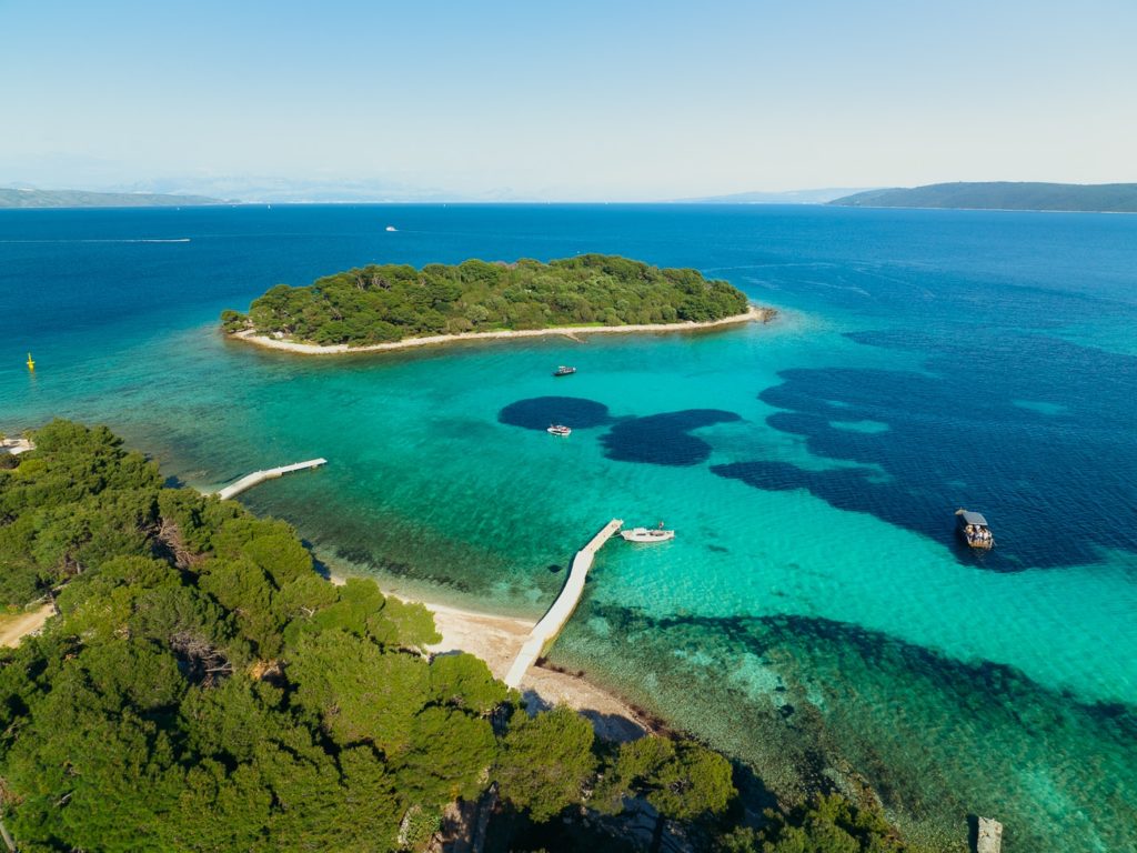Kroatische Inseln Drvenik Veli und Krknjas Mali