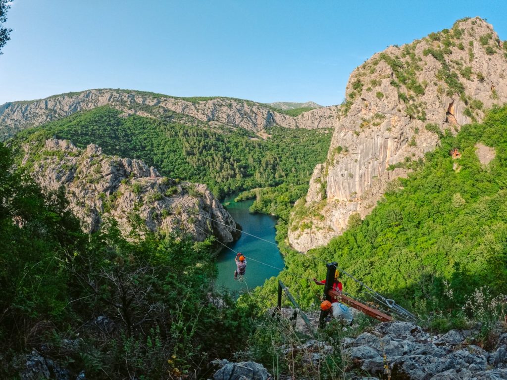 Omis Zipline über den Fluss Cetina, Dalmatinische Küste