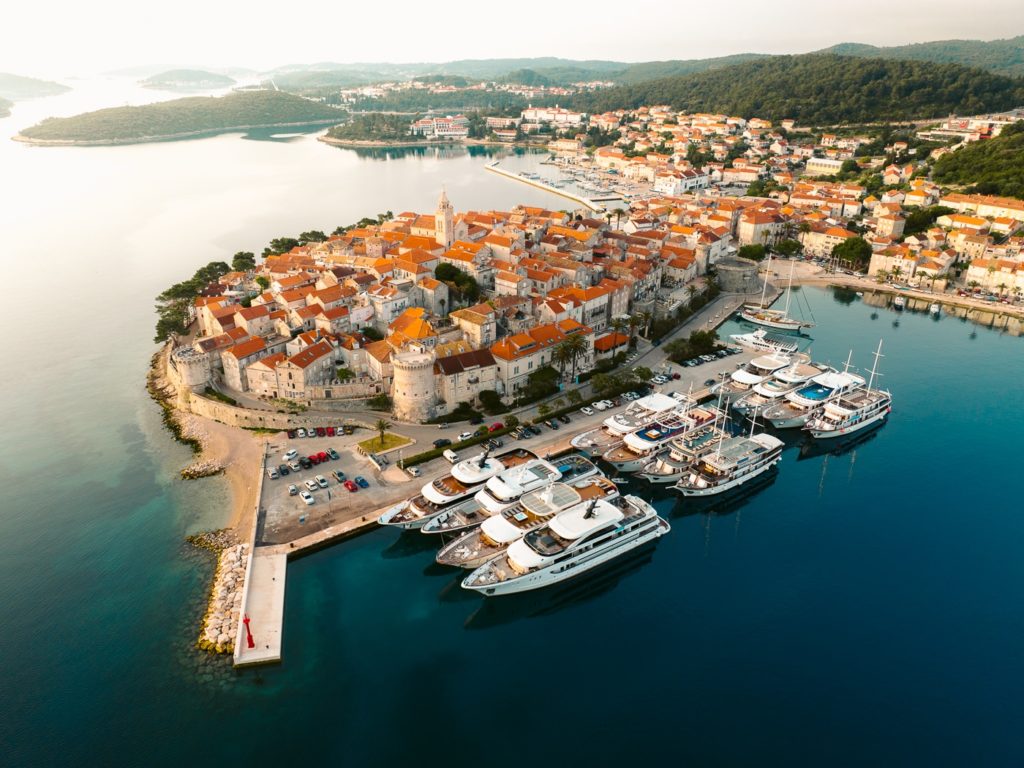 Altstadt der Insel Korcula Kroatien