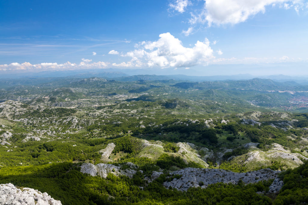 Montenegro-Ansicht von Lovcen