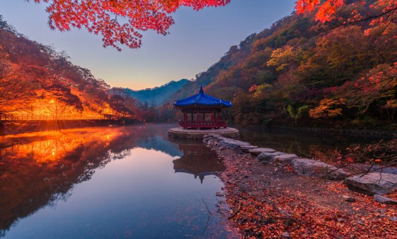 Naejangsan in autumn is one of the best hikes in South Korea Naejangsan