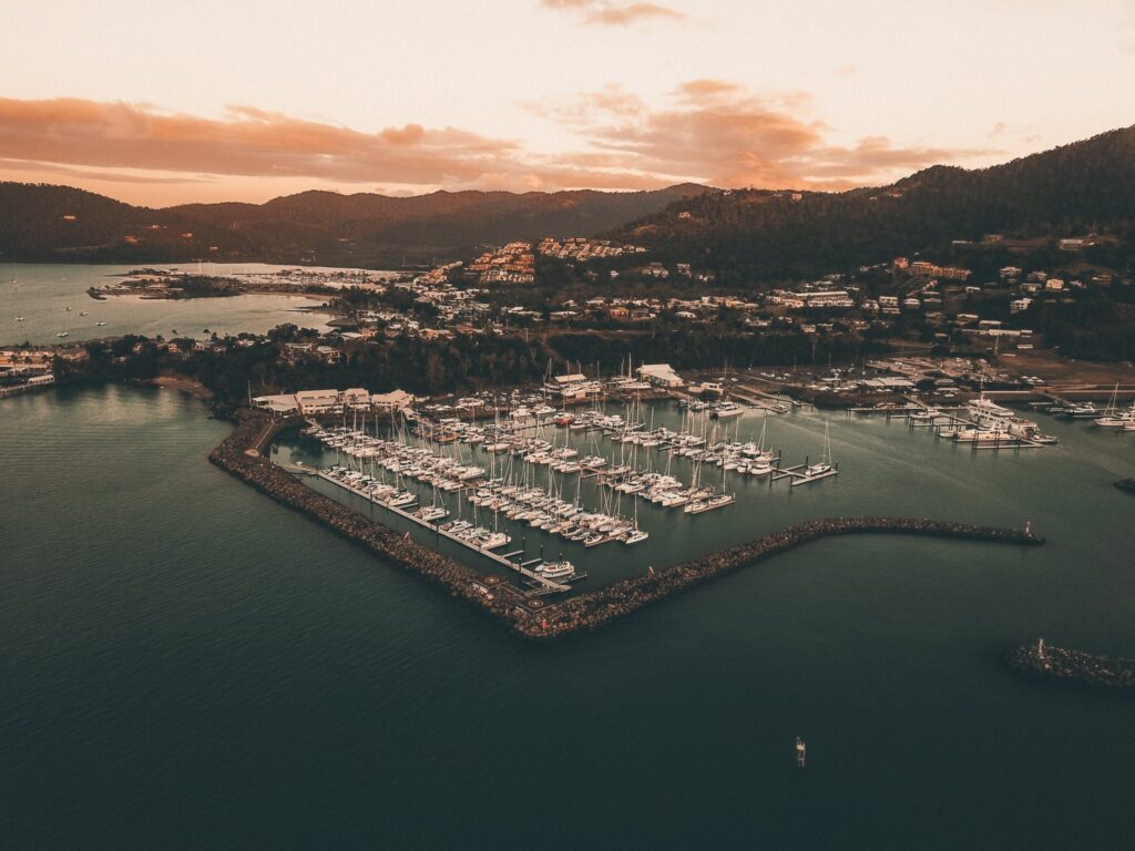 Abell Point Marina Sonnenuntergang