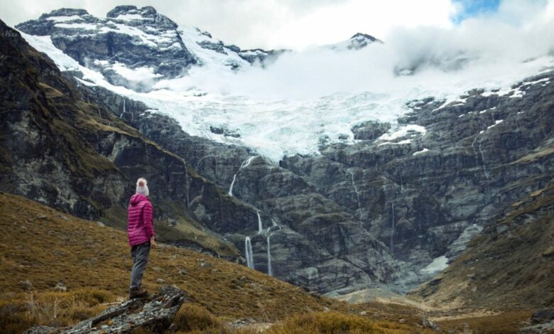 Earnslaw Burn New Zealand – Wanderung mit epischer Aussicht auf den Gletscher in der Nähe von Glenorchy