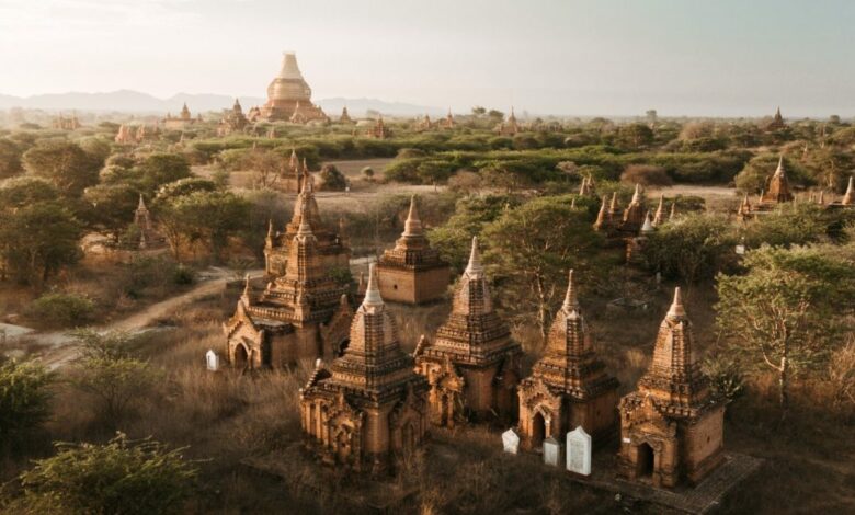 Fotos der Tempel und Pagoden von Bagan in Myanmar