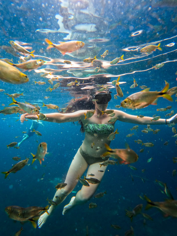 Schwimmen in der Autowaschanlage Cenote, Tulum