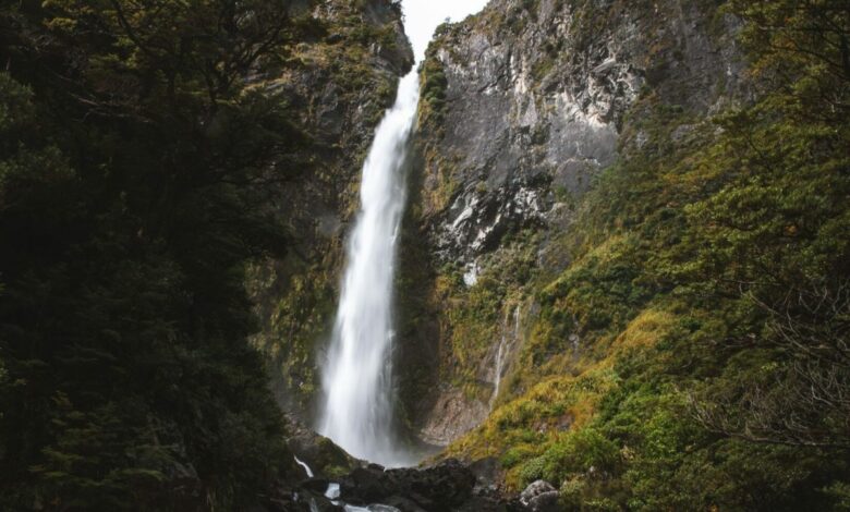 Führer zum Devils Punchbowl Wasserfall in Arthur's, Pass Neuseeland