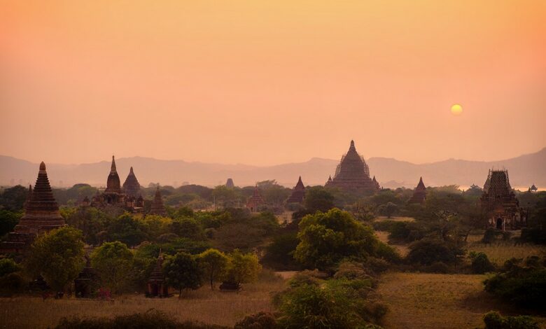 Radfahren Bagan: Höhepunkte und Streckenkarte