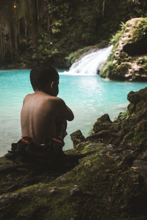 wasserfall in alegria cebu cambais fällt