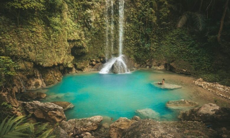 Besuch der Montpellier Falls in Alegria, Cebu