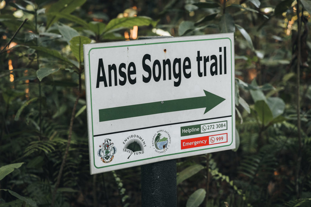 Anse Songe Trail La Digue, Seychellen