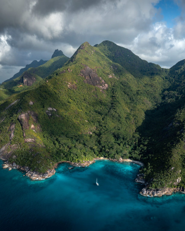 Drohnenfoto der Anse Major