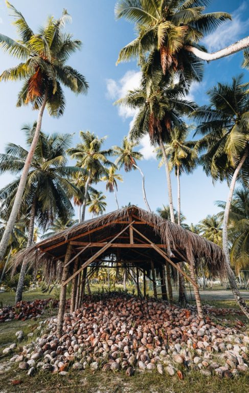 Traditionelle Kokosnussmühle L'Union Estate, La Digue Seychellen