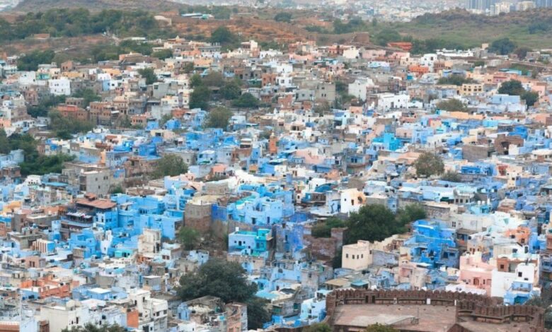 Wo finde ich die blaue Stadt in Jodhpur – Rajasthan, Indien?