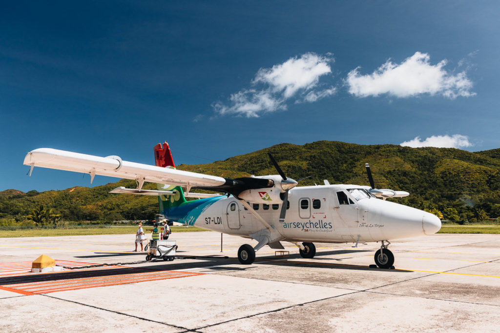Air Seychelles Flug von Mahé nach Praslin