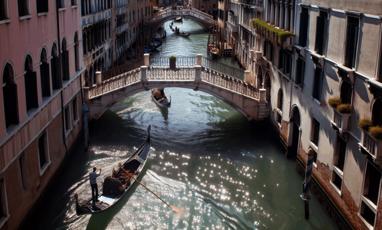 Die romantischen Kanäle von Venedig