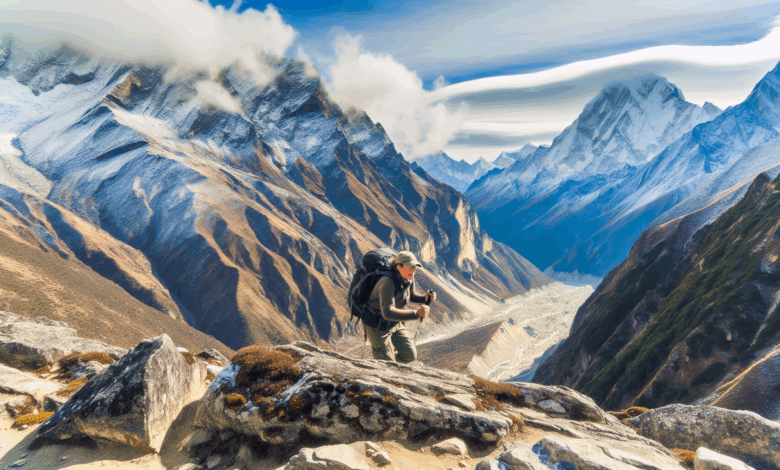 Trekking in den Himalaya-Bergen